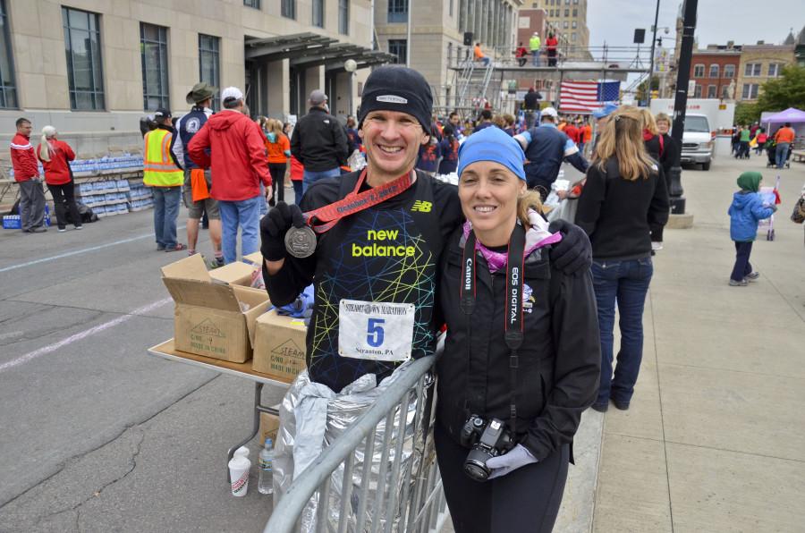 Marywood runs at the Steamtown Marathon