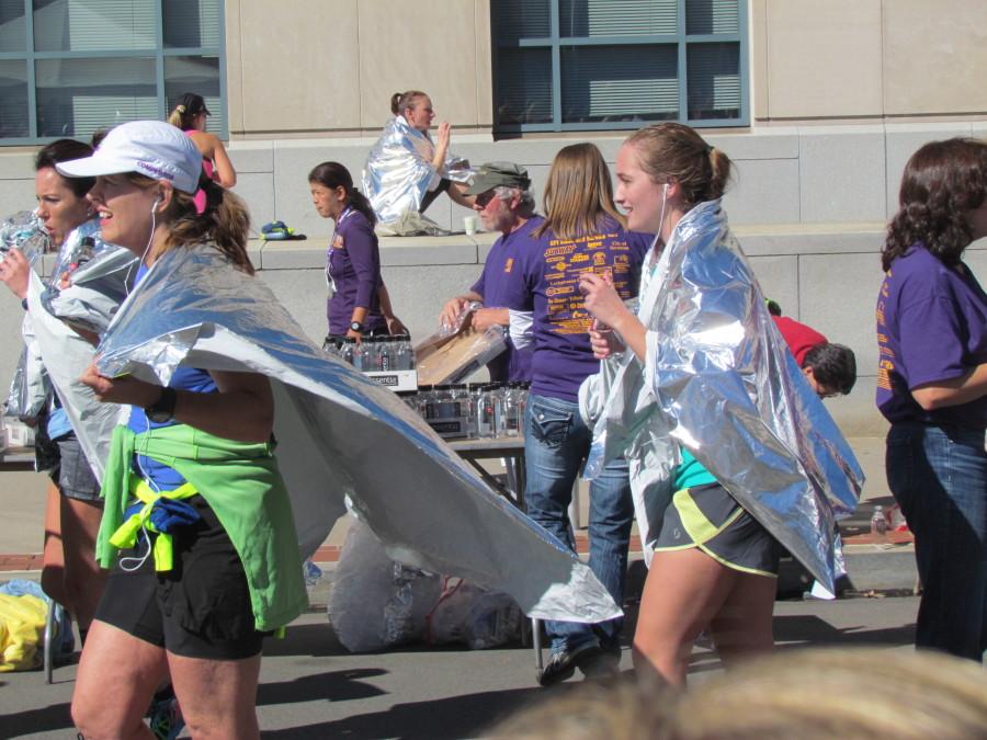 Marywood faculty and students volunteer at Steamtown Marathon