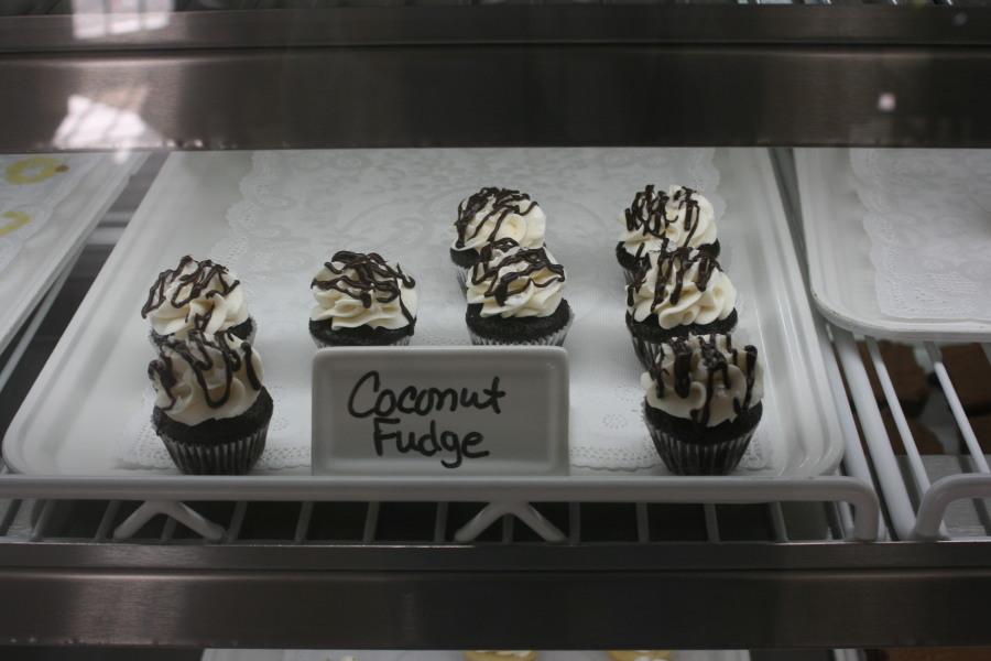 These Coconut Fudge cupcakes were Julia’s favorite variety at the Cuppa Cake Café.