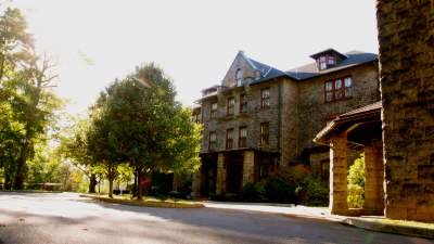 This stock photo from 2013 depicts one of the many building on the South Campus property.