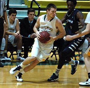 On Feb. 16, Shane Kellaher played against Centenary College. 