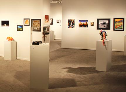 2015 Scholastic Art Award exhibit showcased in the Mahady Gallery in the Shields Center for Visual Arts. 