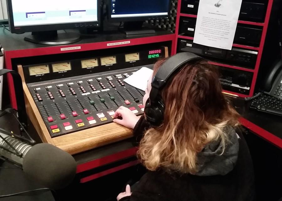 Students work different shifts in the Marywood University radio station, VMFM 91.7.