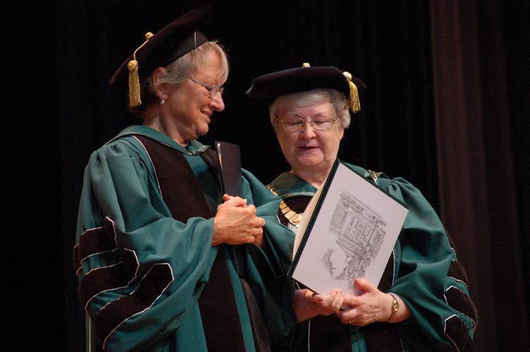 Evelyn Minick, a librarian for more than 40 years, said the new Learning Commons will become "the heart of the university."