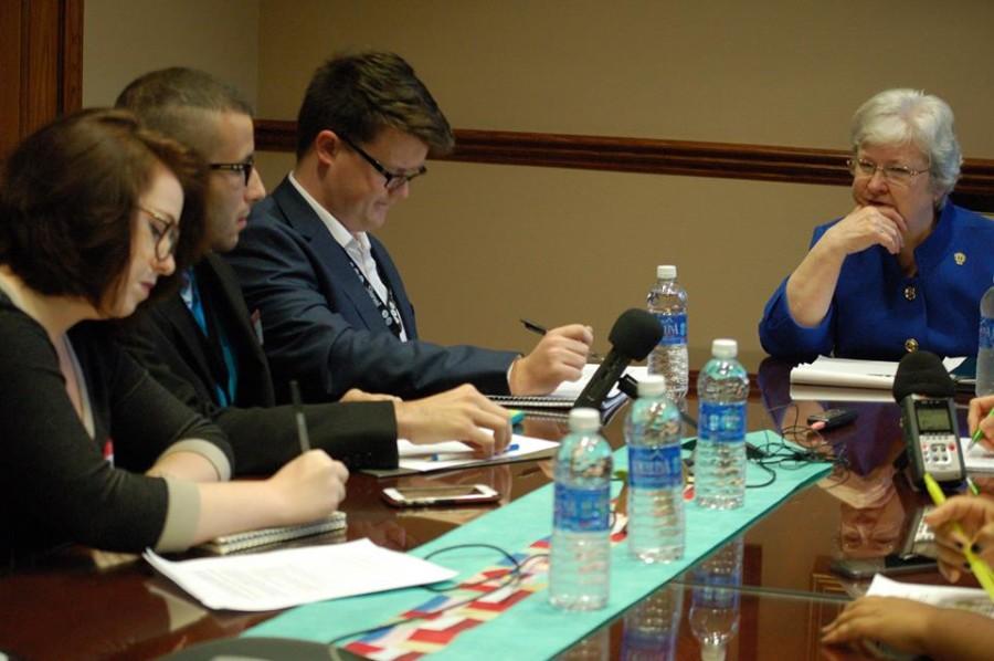 The Wood Word's Editorial Board sat down with Sr. Anne Munley, IHM, Ph.D., president of Marywood University.