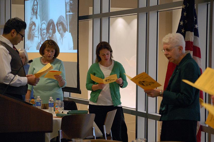 A prayer from Sr. Catherine Luxner, IHM, director of Campus Ministry, proceeded the breakfast.
