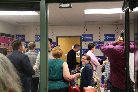 Over 100 people made their way through the packed Scranton office of the Hillary campaign on Saturday.