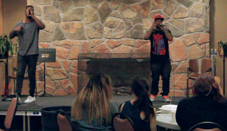 Headliners Source4Prez and Jared Xavier, both local rappers, kicked off the night with their latest music.