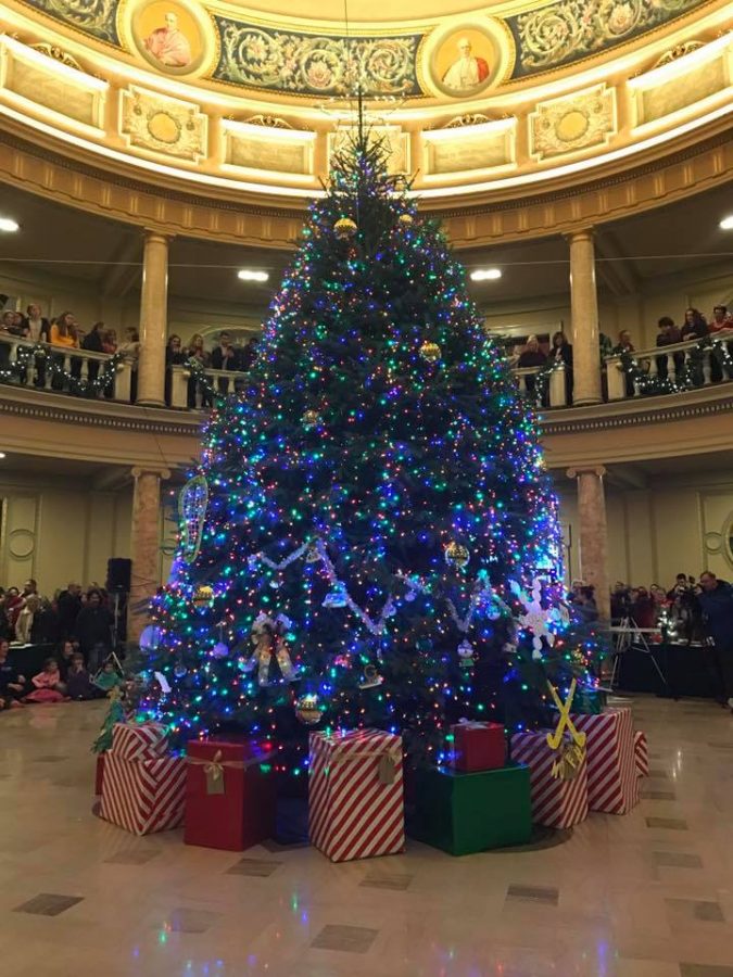 Marywood+clubs+and+organizations+added+their+custom-made+club+ornaments+to+the+tree.