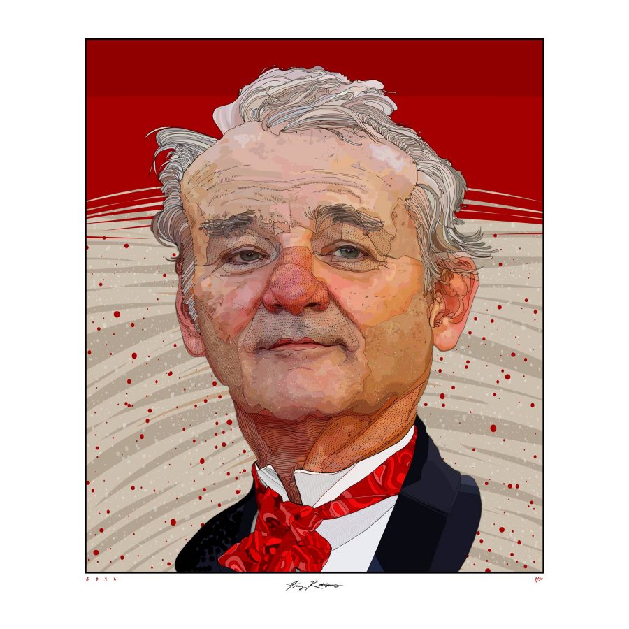 Bill Murray for The Washington Post. Copyright Tony Rodriguez Illustration