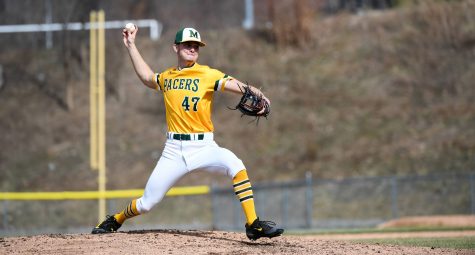  Sophomore pitcher Salvatore Monello tallies six strikeouts in a loss to Neumann. Photo courtesy of Marywood Athletics