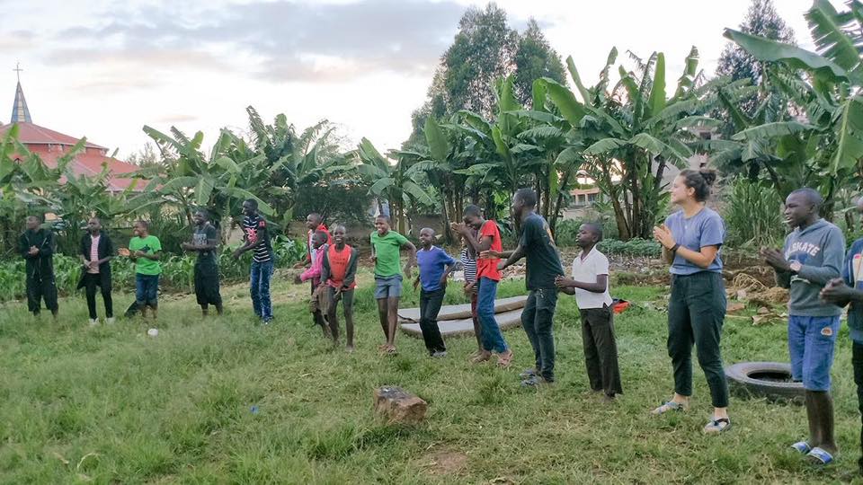 African+Sisters+Education+Collaborative+%28ASED%29+volunteers+interact+with+the+youth+in+Nairobi.+Photo+courtesy+of+Sr.+Margaret+Gannon%2C+IHM