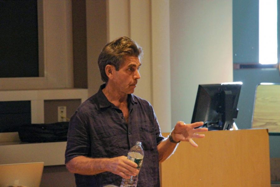 Artist James Biederman gives lecture at Marywood