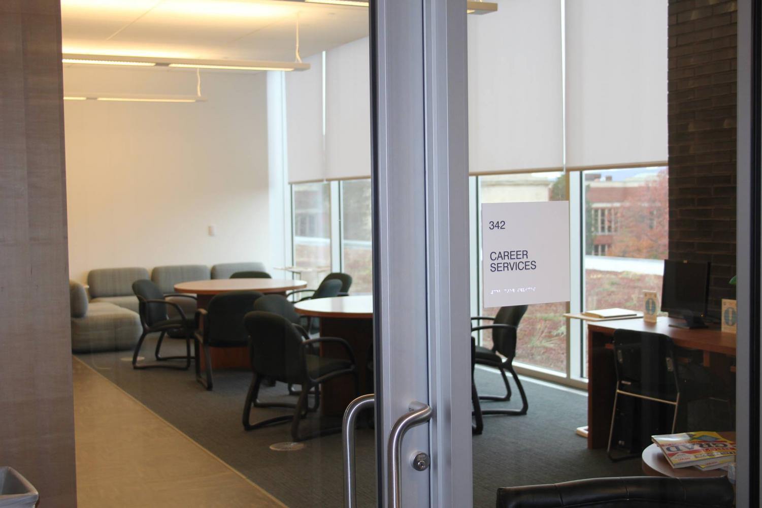 The new Career Services department is located in room 342 of the Learning Commons.