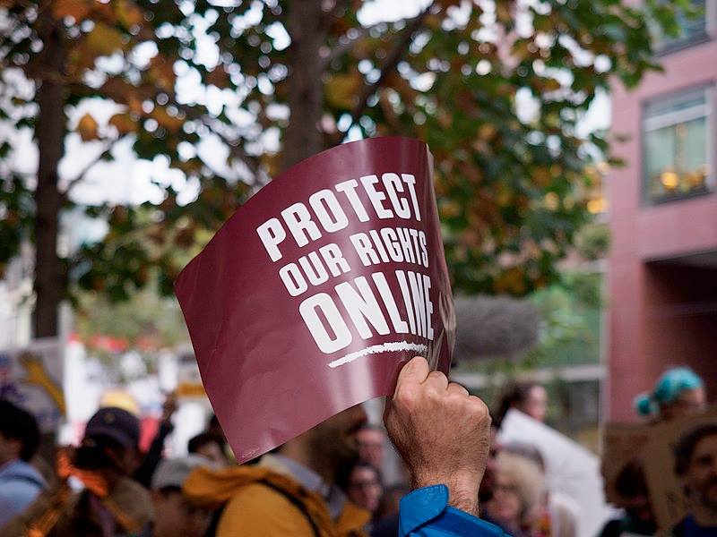 Protect Net Neutrality rally, San Francisco. Sept. 12, 2017. Credit Credo Action, Creative Commons Attribution 2.0 Generic