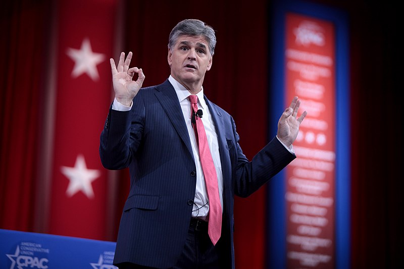 Sean Hannity speaking at the 2015 Conservative Political Action Conference (CPAC) in National Harbor, Maryland. CC BY-SA 2.0
