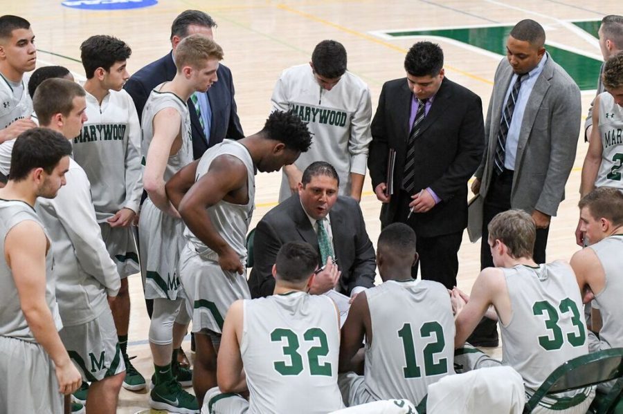 The Pacers are the first team in program history to record 10 conference wins in a regular season. Photo credit: Photo courtesy of Marywood Athletics