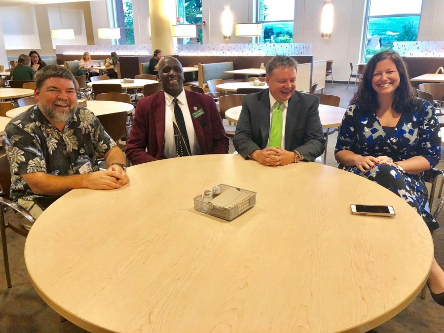 From left to right: IT Director Tom Steffes, Director of Human Resources Dr. E. Lee Felder Jr., Marketing Director Jim Brown and Alumni Engagement Director Cara Green. Photo credit: Erin Yeager