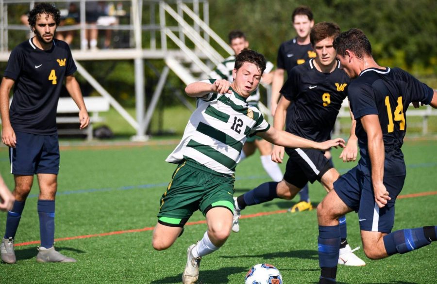 Sophomore forward Zac Lloyd is proving to be an offensive force for the Pacers. Photo courtesy of Marywood Athletics
