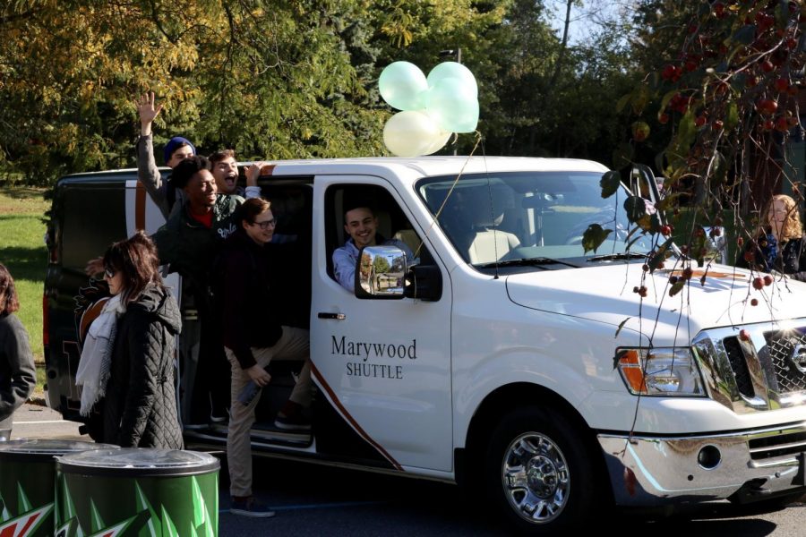 Farrell and Thompson held an open shuttle event to help promote the project on Oct. 17. Photo credit: Tatiana Tell