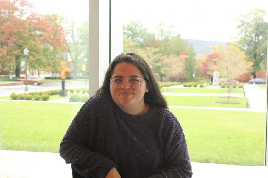 Gabriella Tolerico is involved in an assortment of different groups on Marywood's campus like Wind Ensemble, Wind Symphony and the Nomadic Chromatics, just to name a few. Photo credit: Justin Kucharski