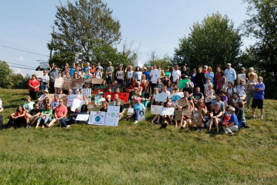 The group that participated in the climate strike in Scranton. Image credit: Rebecca Walters