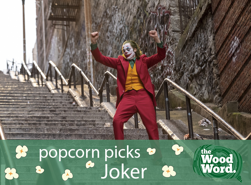 Joaquin Phoenix shines as Arthur Fleck in Joker.

Image courtesy of Warner Bros. Pictures. 
Photo credit: Niko Tavernise Graphic credit: Autumn Bohner