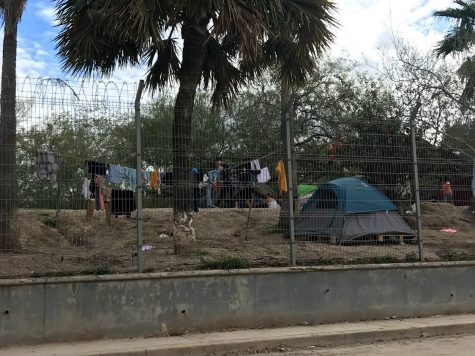 An outer part of the tent city