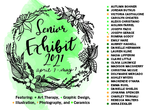 This year the Art Departments Senior Art Exhibit will feature the work of 27 graduating seniors.