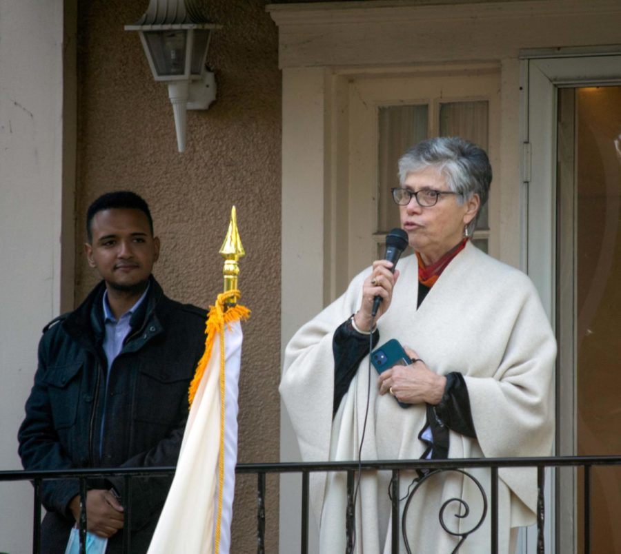 President Sister Mary Persico, IHM, Ed.D encourages each member of the Marywood community to look for the hero within themselves. 