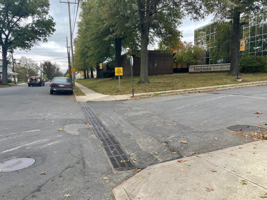 Right in front of the McGowan Center for Graduate and Professional Studies, this intersection causes issues for students and community members.
