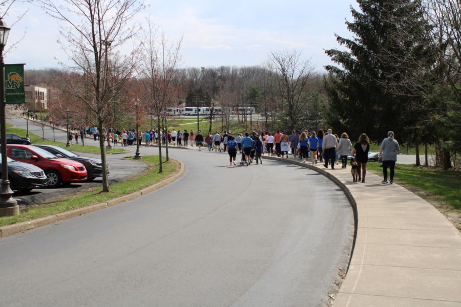 The attendees for the Out of the Darkness Walk for Suicide Prevention.