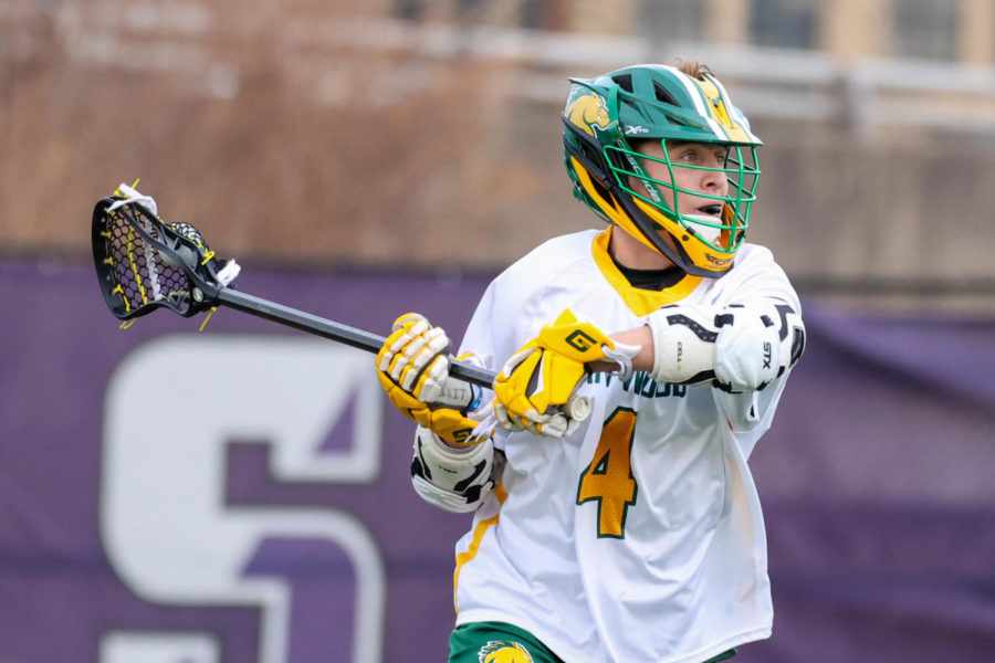 Attacker John Scibello Prepares to take a shot against Scranton University