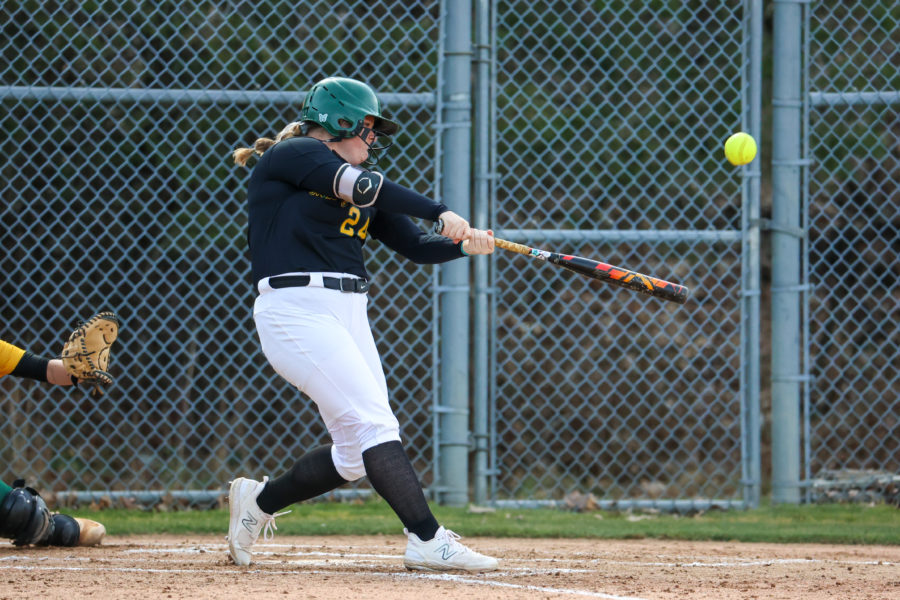 Sophomore+Emily+McNally+wallops+a+home+run+in+a+victory+against+SUNY+Delhi.