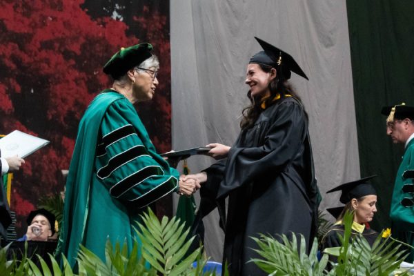 Sr. Mary Persico at the 2023 Commencement Ceremony