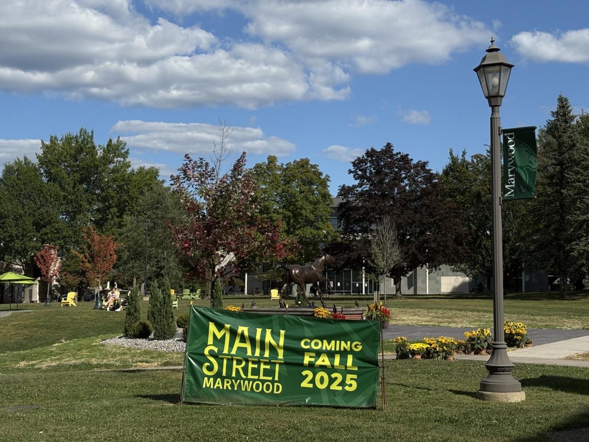 Main Street Marywood, a space behind the Learning Commons designed for students to hang out with their friends, will offically be opening on September 13