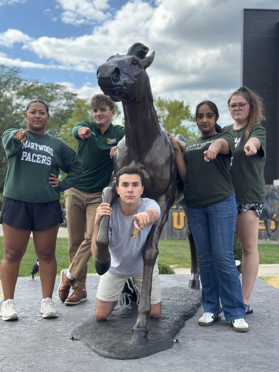 The 2025-2026 Executive Board members of Marywood's Student Government Association (SGA) 