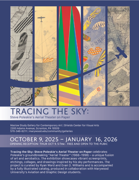 Marywood’s Aviation and Graphic Design departments collaborate on new exhibit